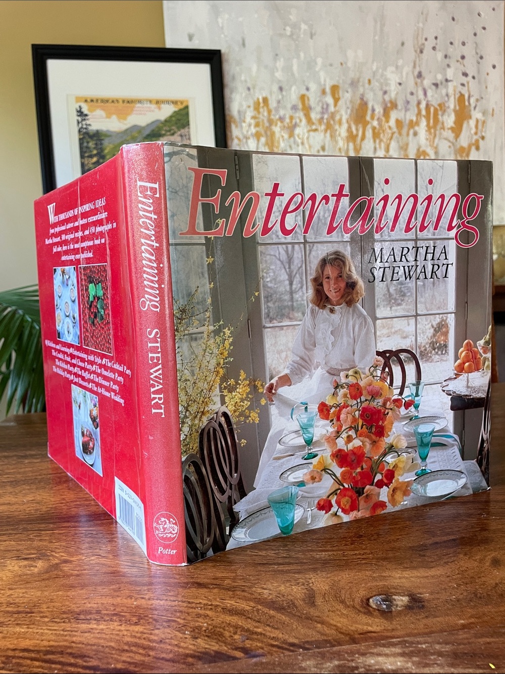Vintage HC Martha Stewart ENTERTAINING (c)1982 Hardcover Book